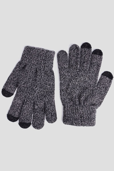 Gants bleu marine fille