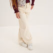 Pantalon large 5 poches coton Creeks creme fille