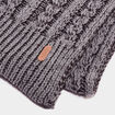Écharpe avec torsades Creeks gris homme