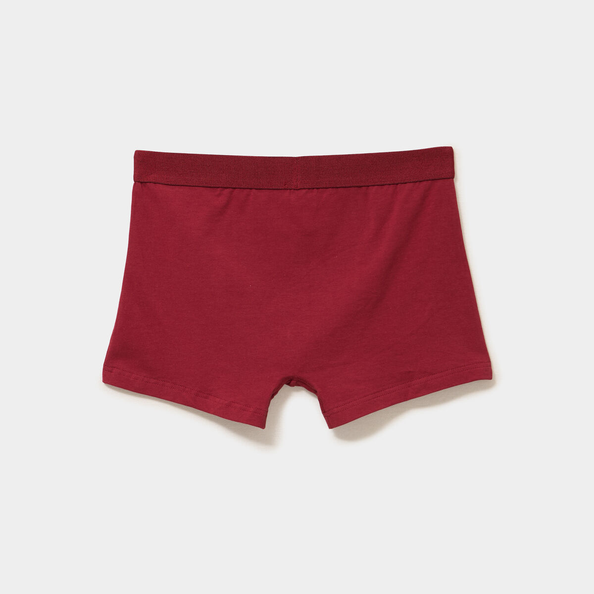 Lot 3 boxers coton stretch bordeaux homme