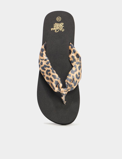 Tongs de plage noir femme
