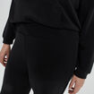 Pantalon de jogging bootcut noir femme grande taille