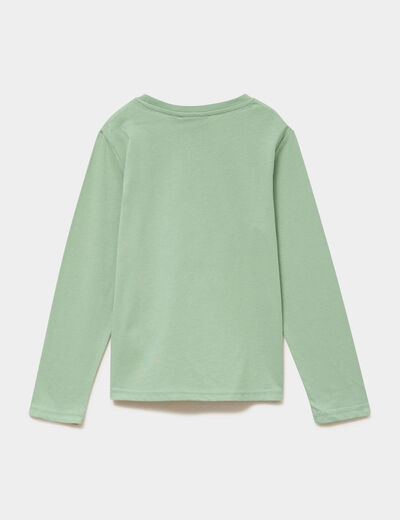 Ensemble pyjama pantalon coton Minecraft vert gar&ccedil;on