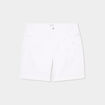 Short en jean large 5 poches denim blanc femme grande taille