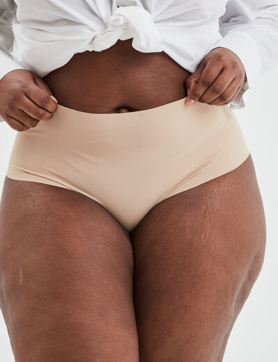 Culotte haute microfibre Modavista sable femme grande taille