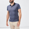 Polo manches courtes bleu marine homme