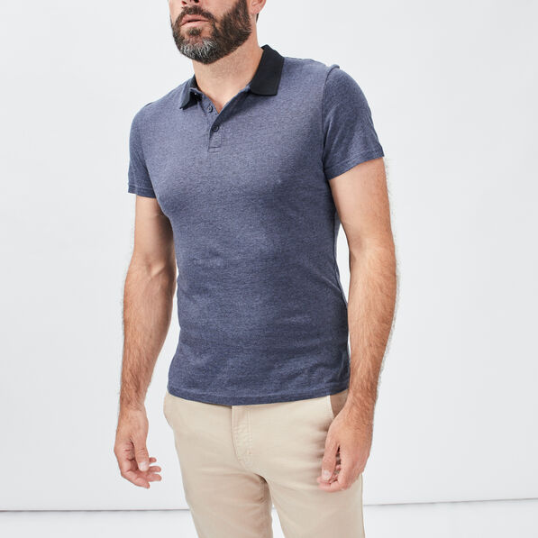polo manches courtes bleu marine homme Polo manches courtes bleu marine homme