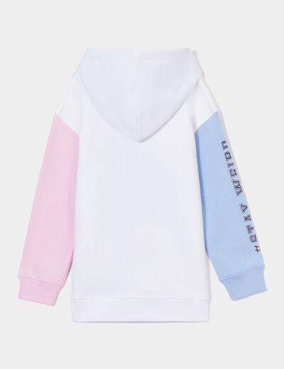 Sweat à capuche hoodie Stitch multicolore fille