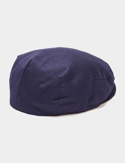Casquette anglaise bleu marine homme