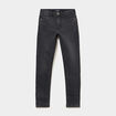 Jean skinny 5 poches taille ajustable denim noir gar&ccedil;on