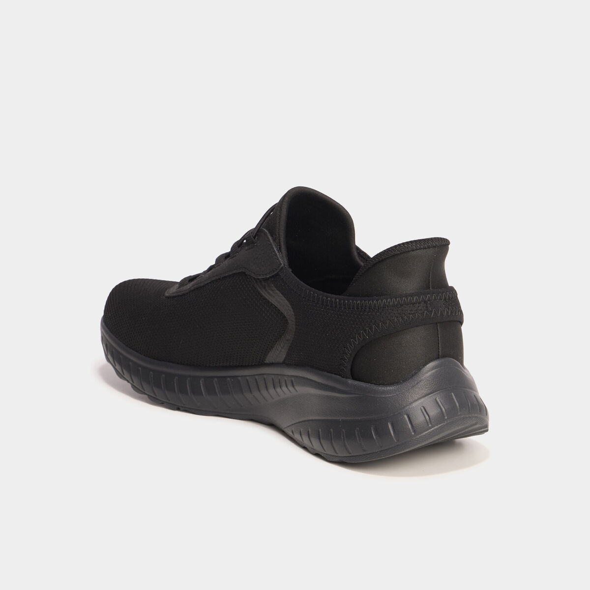 Baskets running à lacets élastiqués noir homme
