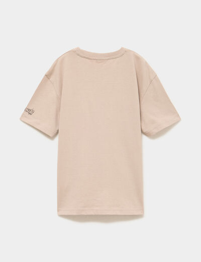 T-shirt coton Dragon Ball Super beige gar&ccedil;on