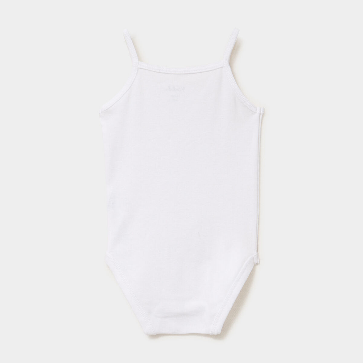 Lot 3 bodies coton fines bretelles blanc b&eacute;b&eacute;