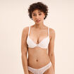 Soutien-gorge push up dentelle blanc femme