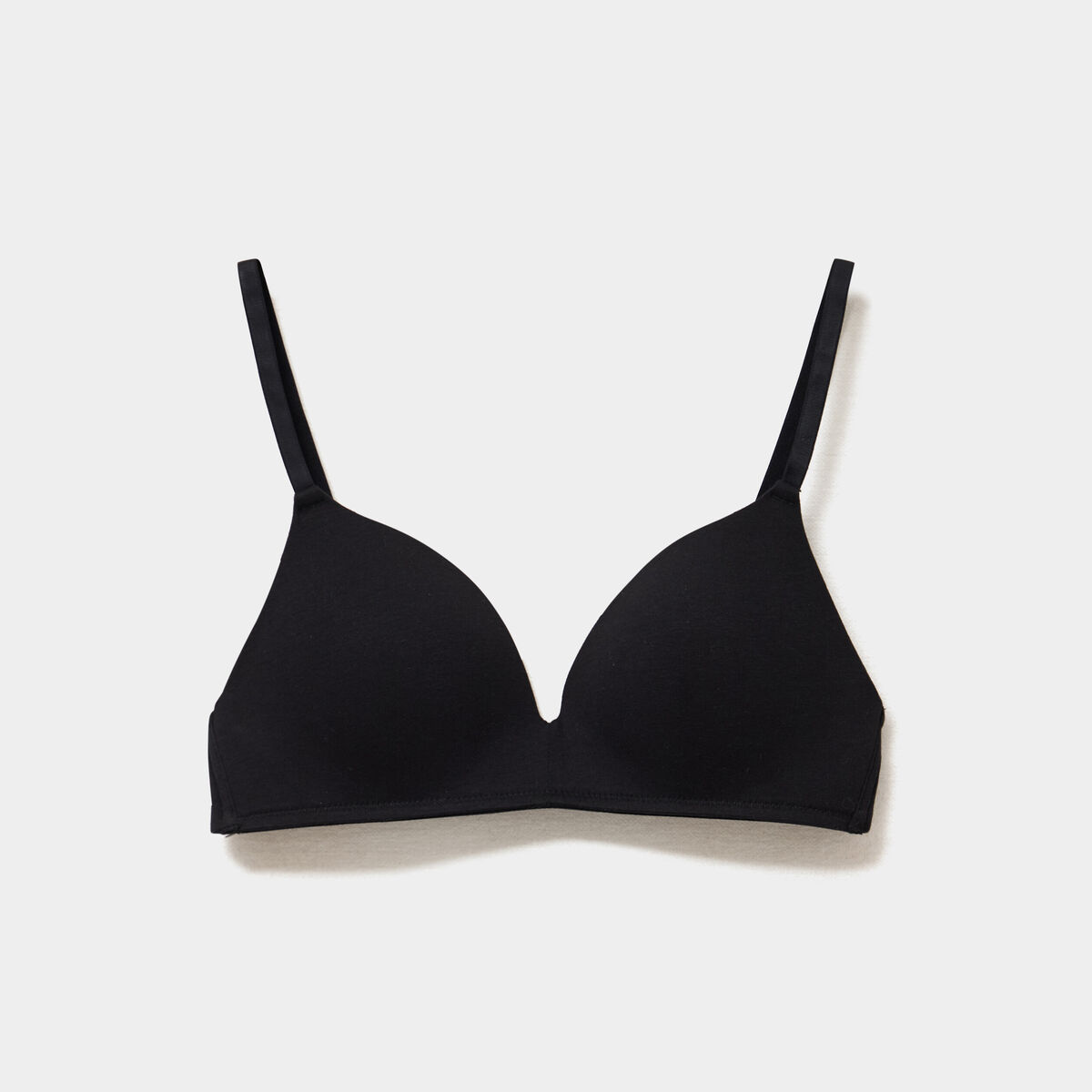 Soutien-gorge triangle coton majoritaire noir femme