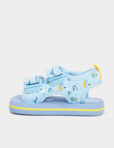 Sandales à scratchs multicolore bébé garçon
