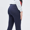 Jegging skinny taille basse bleu marine femme