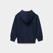 Sweat hoodie oversize 1 poche bleu marine gar&ccedil;on