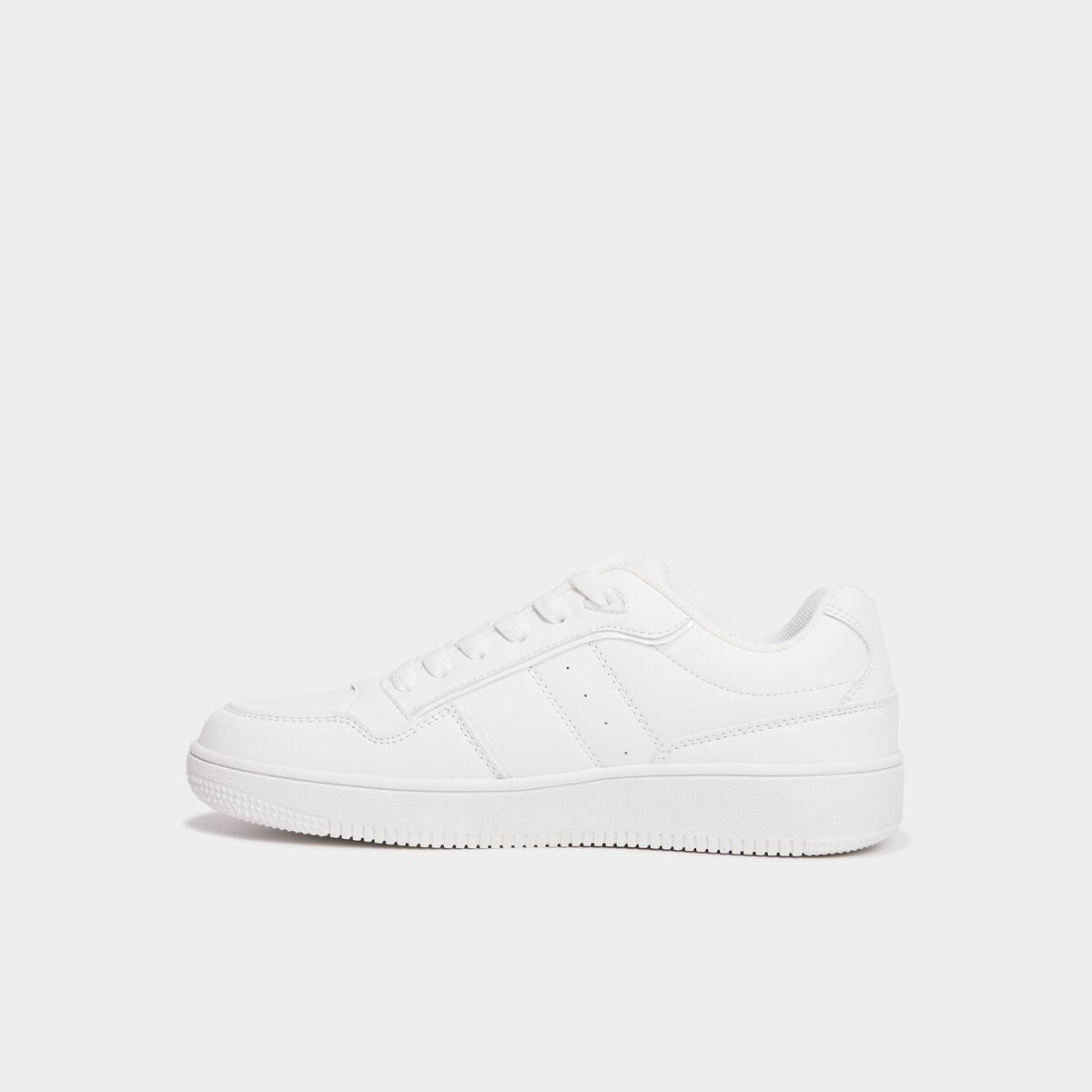 Tennis basses semelle &eacute;paisse Creeks blanc femme