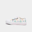 Tennis basses en toile bout renforc&eacute; multicolore fille
