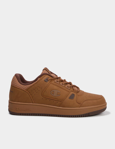 Baskets &agrave; lacets Champion RD18 COMB camel homme