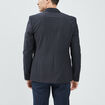 Veste ajustée boutonnée bleu homme