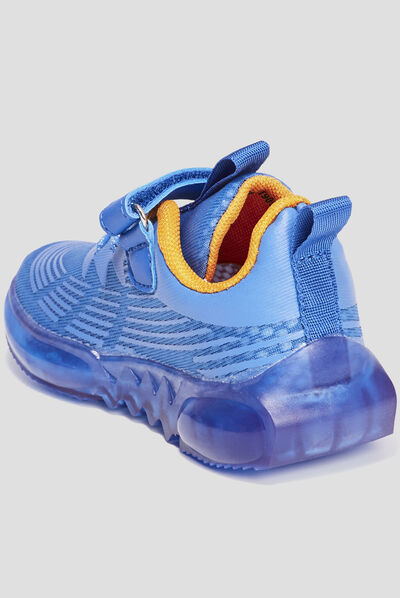 Baskets running à scratchs Dragon Ball Z bleu electrique garçon