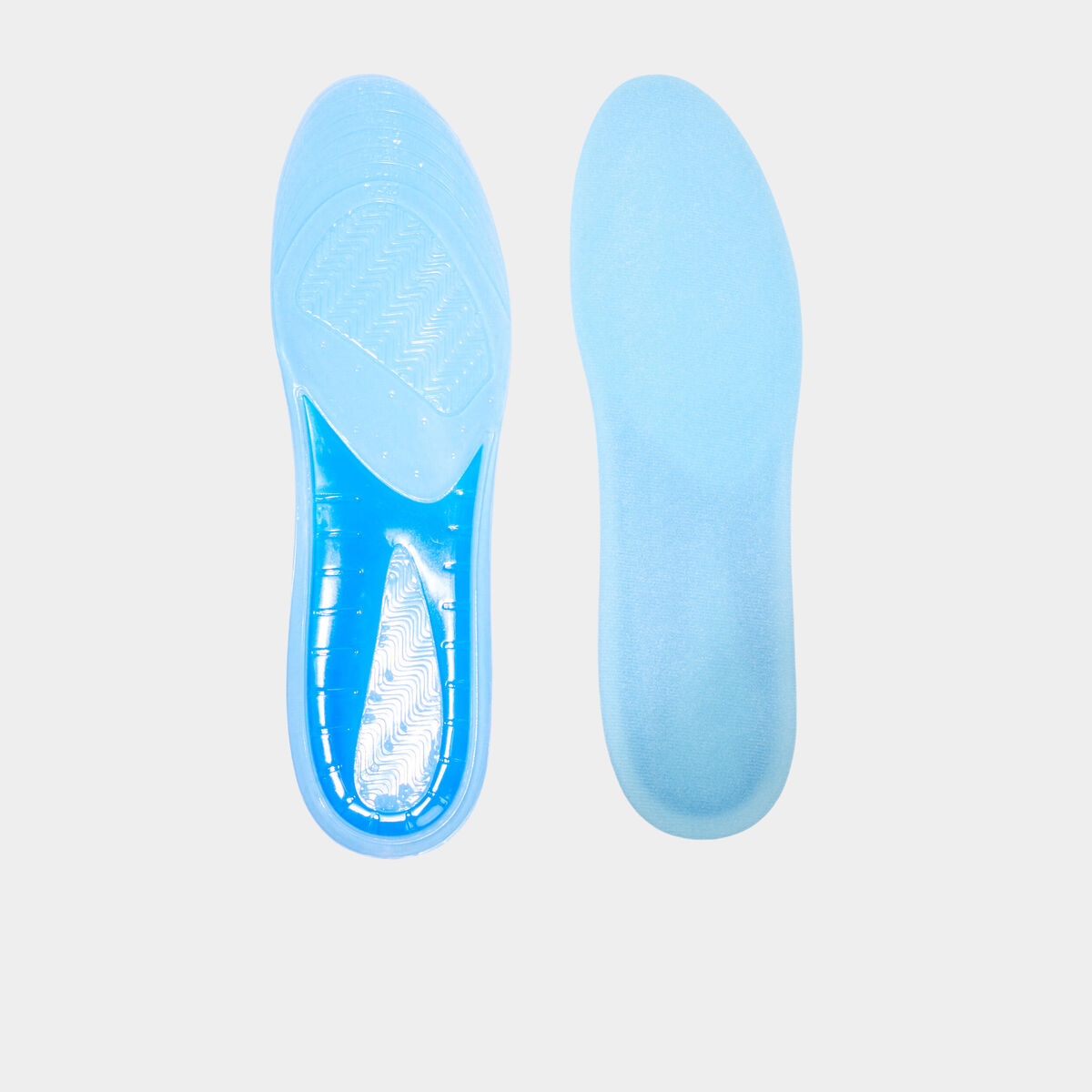 Semelles gel d&eacute;coupables bleu mixte