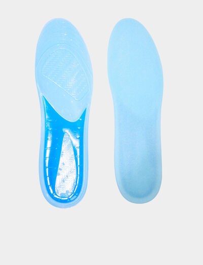Semelles gel découpables bleu mixte