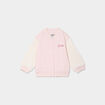 Veste teddy boutonnée rose clair bébé fille