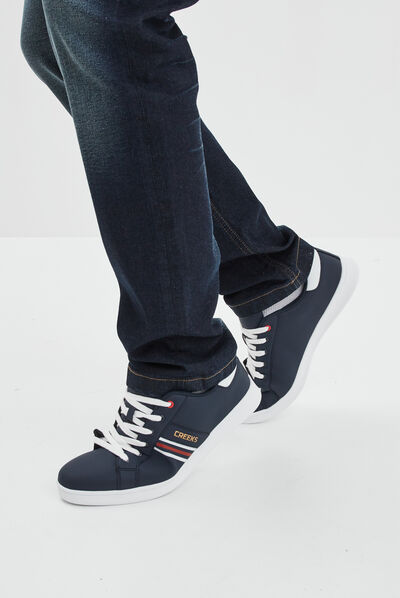 Tennis basses à lacets Creeks Tanix bleu marine homme