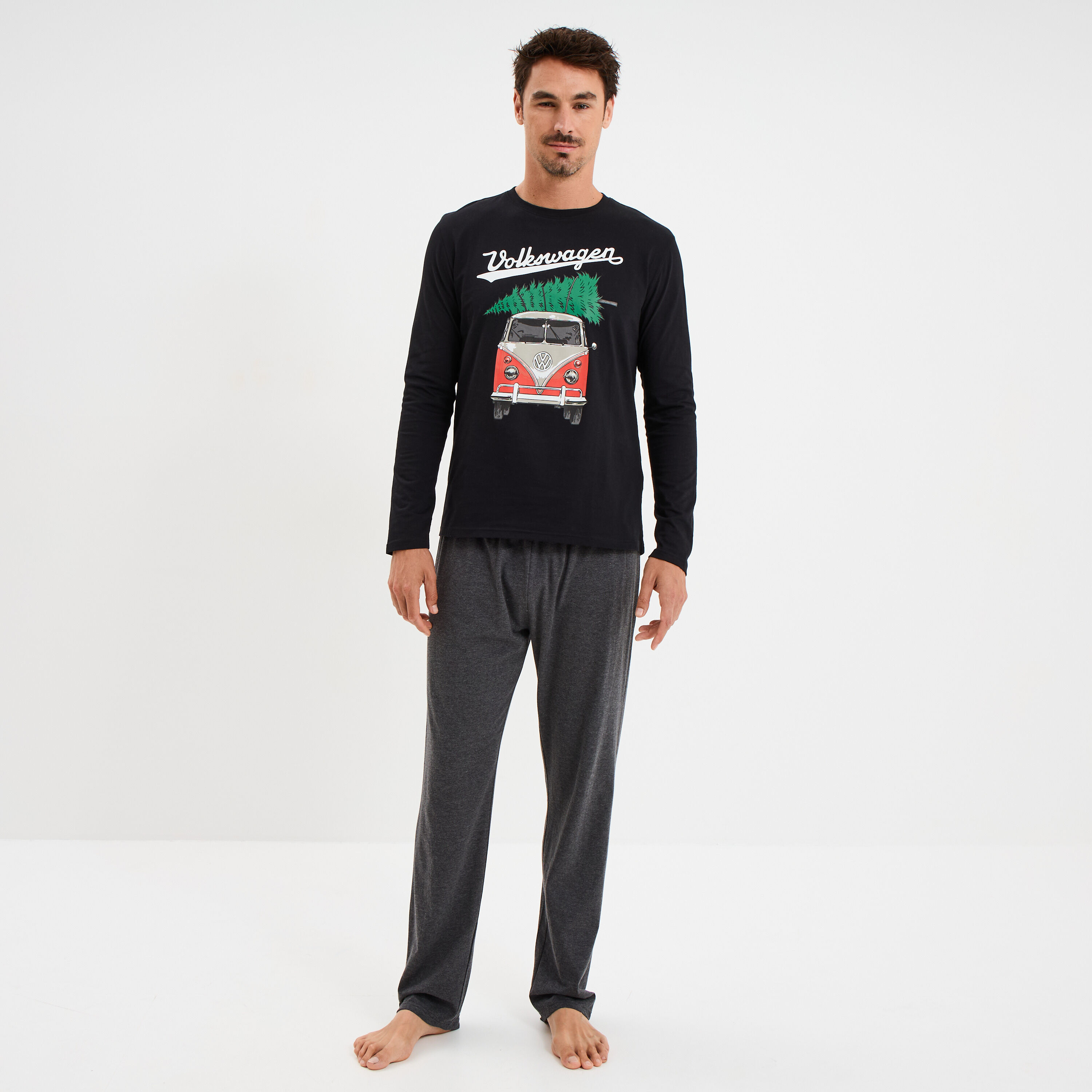 Ensemble pyjama 2 pièces Volkswagen noir homme