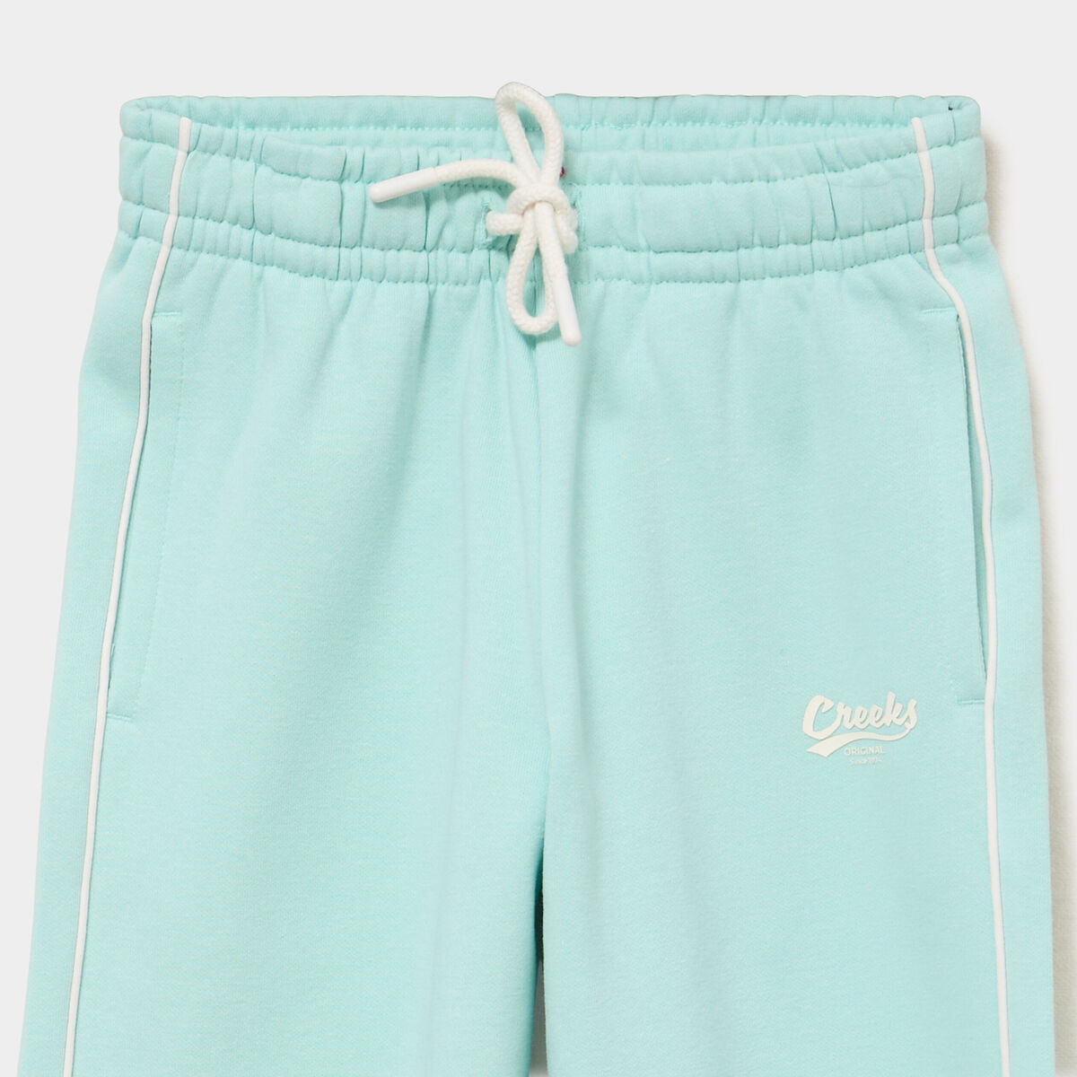 Pantalon de jogging wide leg vert pastel fille