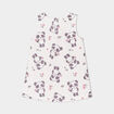 Robe chasuble embossée ecru bébé fille