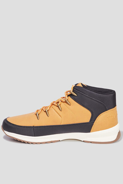 Bottines à lacets Trappeur Boki jaune homme