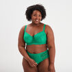 Soutien-gorge emboîtant à dentelle Izzie vert menthe femme grande taille