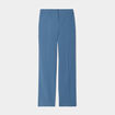 Pantalon large à pinces bleu pétrole femme