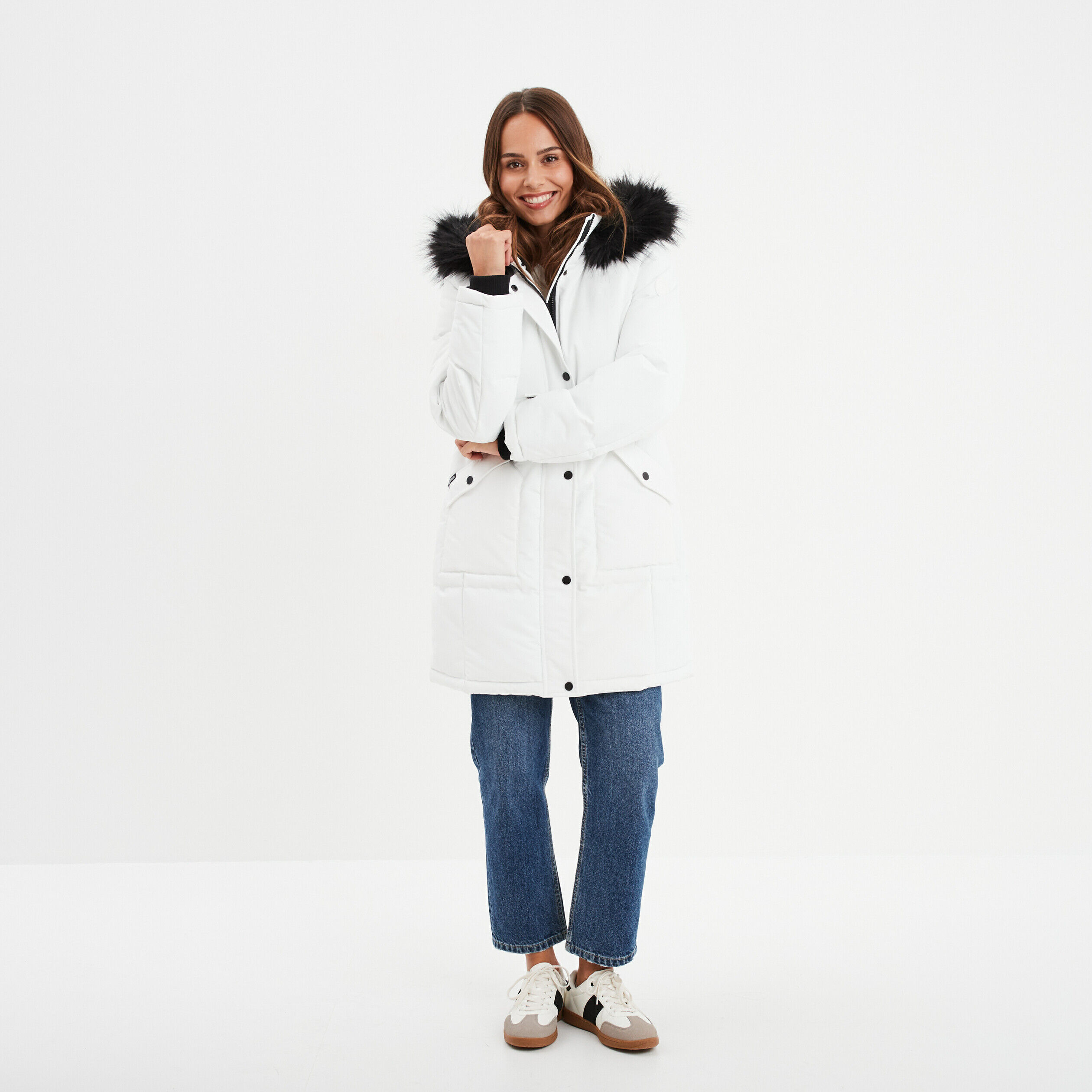 Manteau blanc femme pas cher sale