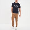 Pantalon chino slim stretch camel homme