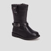 Bottes zipp&eacute;es avec boucles noir b&eacute;b&eacute; fille