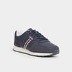Baskets running &agrave; lacets bleu marine homme