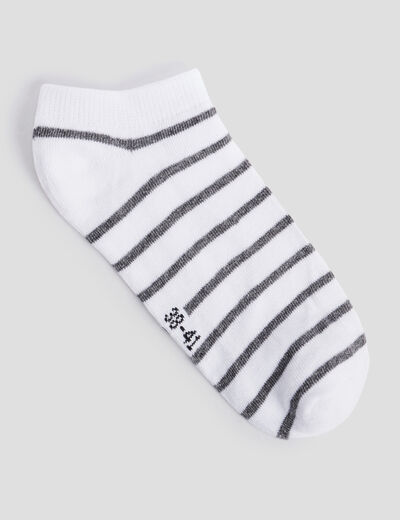 Lot 5 paires socquettes gris femme