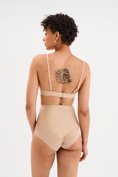 Soutien-gorge push-up triangle beige femme