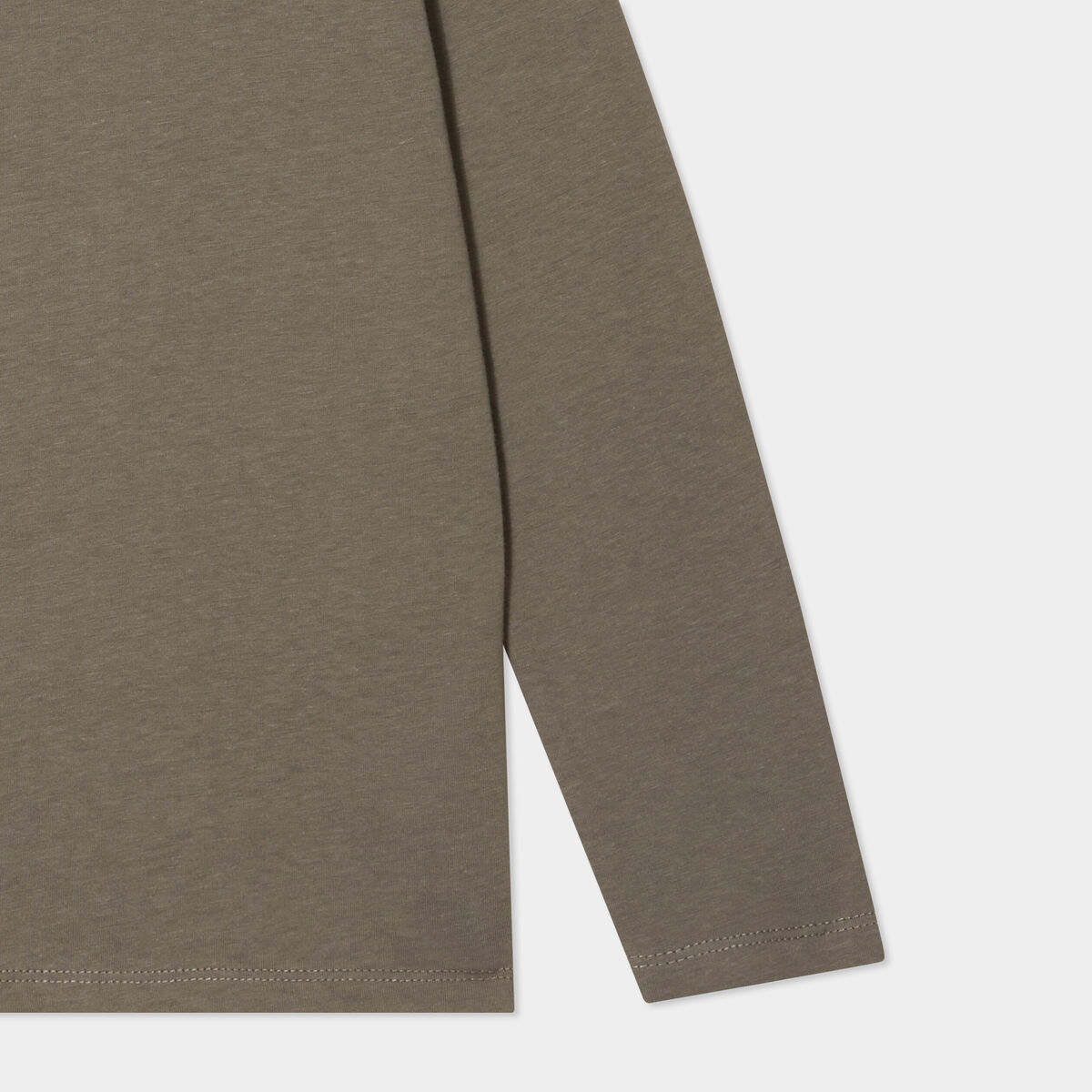 T-shirt manches longues vert kaki garçon