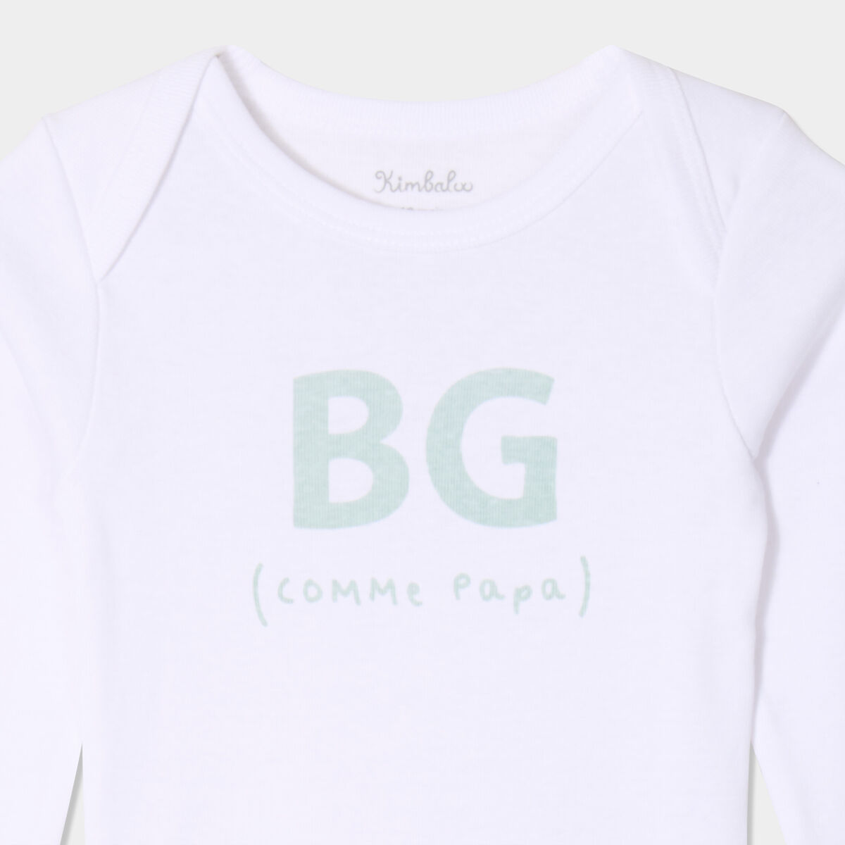 Body US en coton effet velours blanc b&eacute;b&eacute;