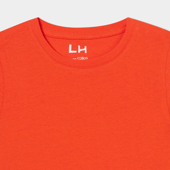 T-shirt en coton manches courtes orange garçon