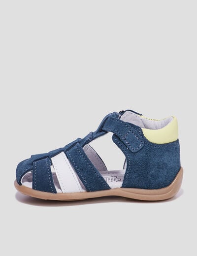 Sandales en cuir multicolore bébé garçon