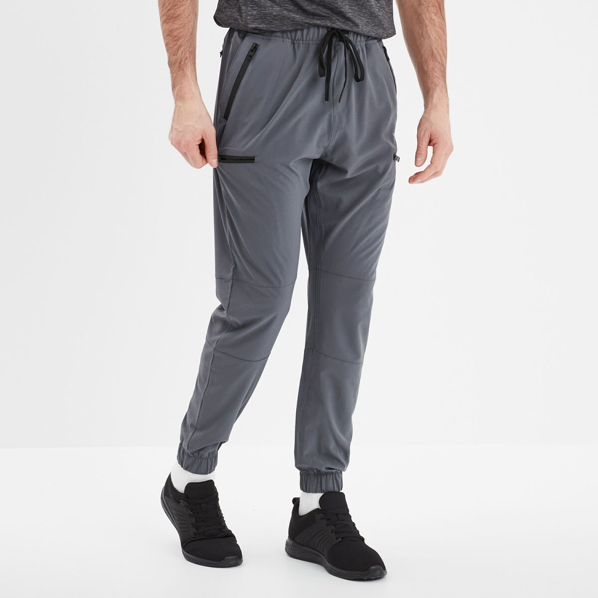 Pantalon slim cargo déperlant Trappeur gris foncé homme