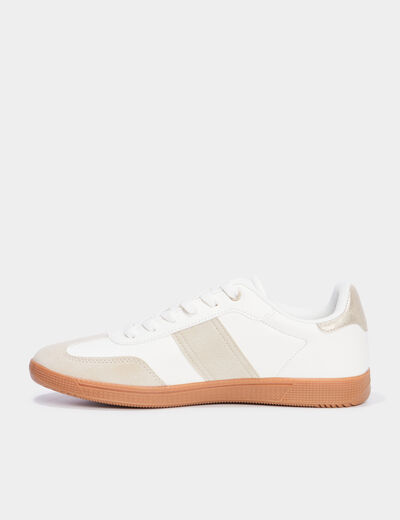 Tennis basses &agrave; lacets Creeks sable femme