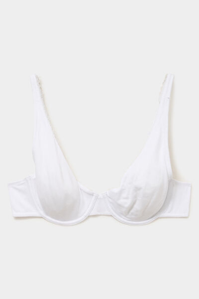 Soutien-gorge foulard coton majoritaire blanc femme